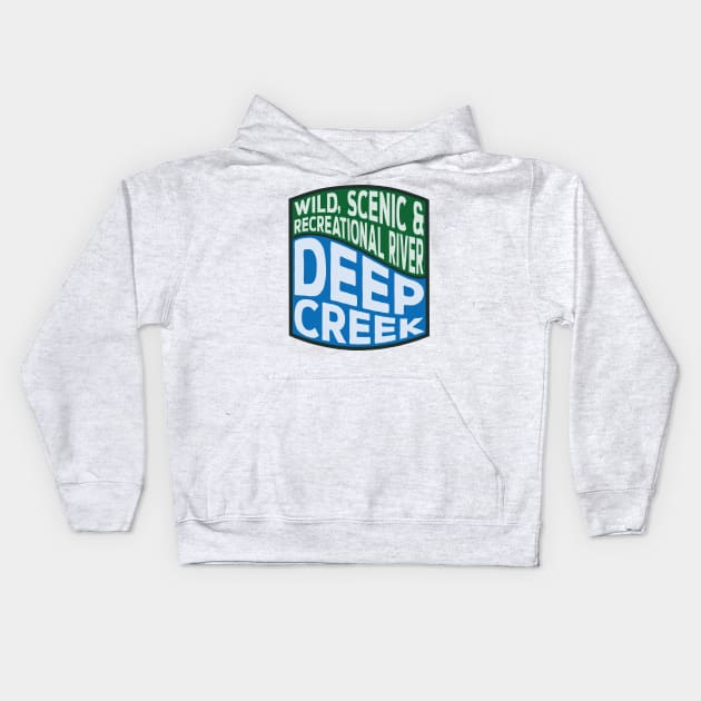 Deep Creek (California) Wild, Scenic and Recreational River wave Kids Hoodie by nylebuss
